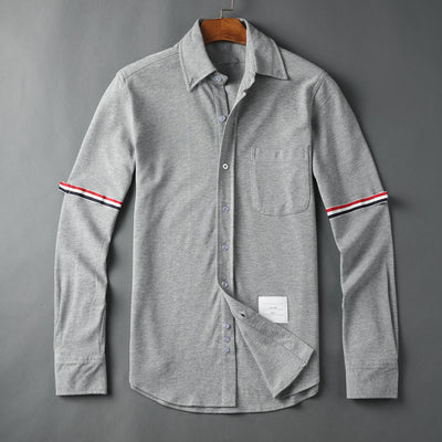 Chaqueta Camisa Tejida con Detalles de Cuentas y Bandas en Brazos - Image 3