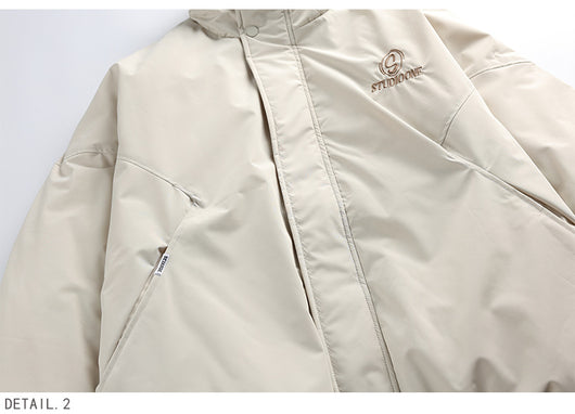 Chaqueta de Plumón de Pato Blanco para Hombre - Corte Holgado - Image 18