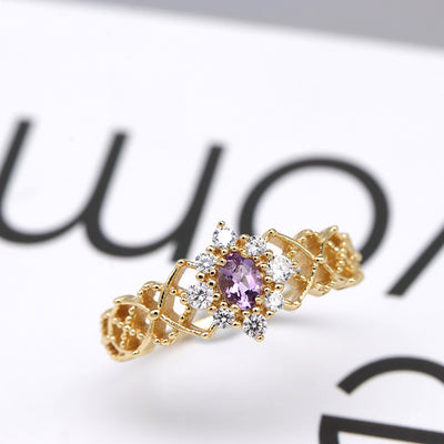 Anillo de Amatista Natural Genuina para Mujer - Image 9