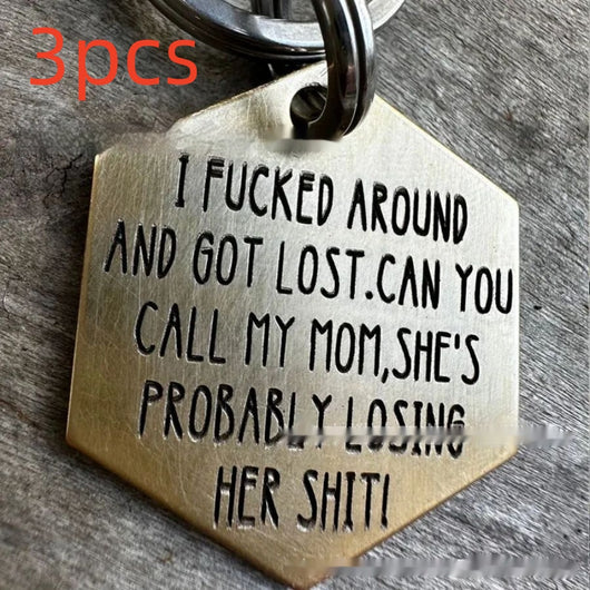 Placa de Identificación para Perro en Acero Inoxidable con Diseño Divertido - Image 19