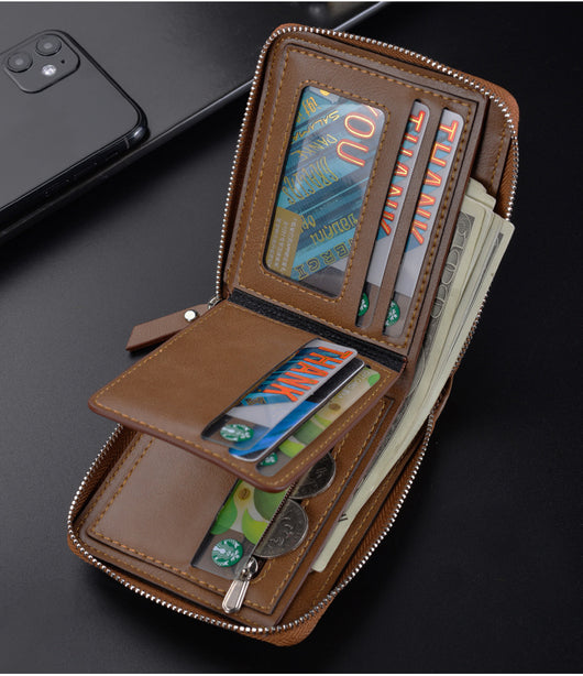 Billetera Retro Multitarjeta con Cierre - Image 19