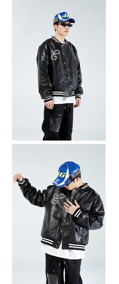 Chaqueta de Cuero PU Unisex - Estilo Urbano para Otoño e Invierno - Image 24