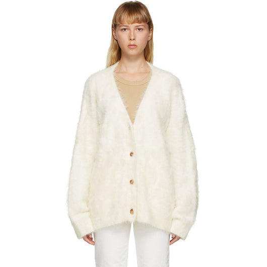 Cardigan Tejido para Mujer Escote V Botones Simples - Image 13