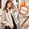 Chaqueta Corta de Ante Sintético con Forro Polar para Mujer