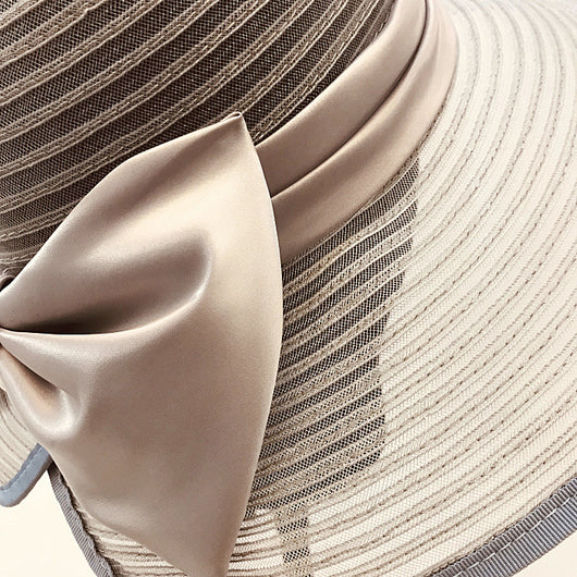Sombrero de Paja Vintage con Moño Perla para Playa - Image 18
