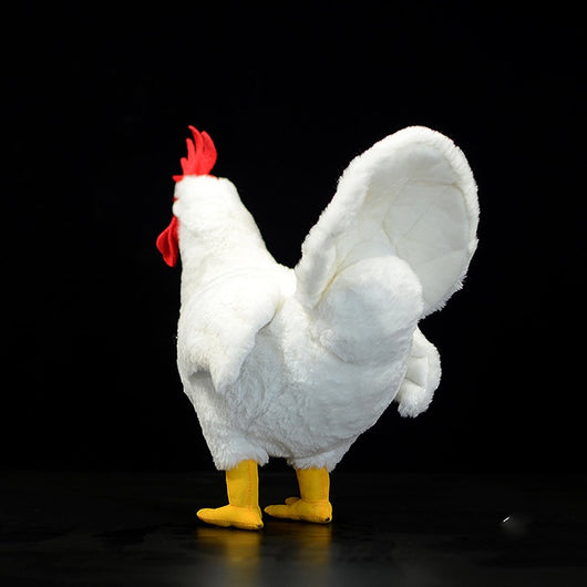Adorable Peluche Gallo Blanco Realista - Image 9
