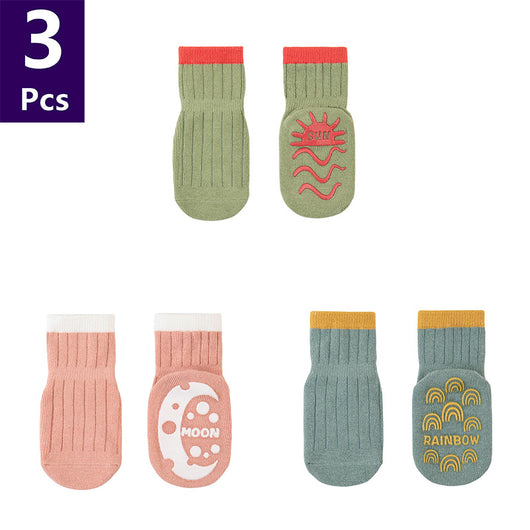 Calcetines para Bebé de Algodón Peinado con Diseños Animados Antideslizantes - Image 52