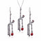 Set de Joyería Halloween: Aretes y Collar Esqueleto Retro Personalidad
