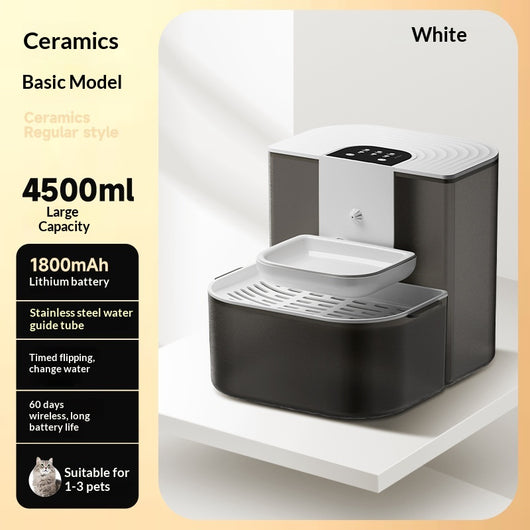 Fuente de Agua para Mascotas con Control Termostático y Flujo Automático Inclinado - Image 10