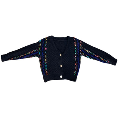 Cardigan Holgado Estilo Universitario para Mujer - Image 29