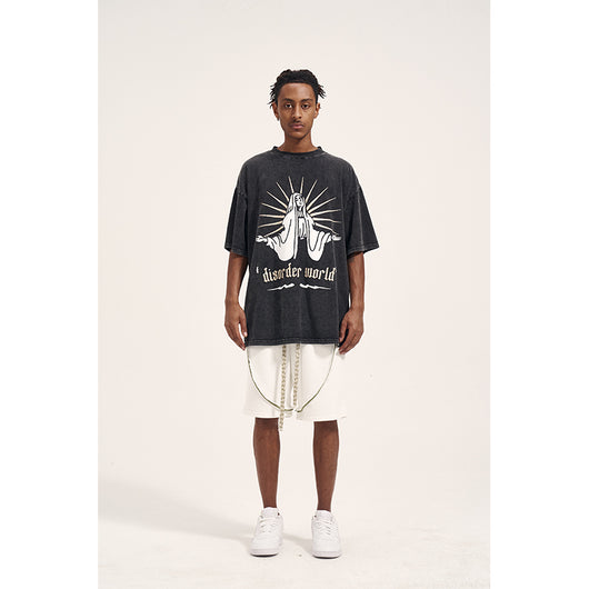 Shorts de Algodón Terry Blanco Puro con Cordón Ajustable para Hombre - Image 10
