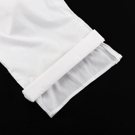 Conjunto Elegante Blusa Blanca Hombro Descubierto con Pantalón Ancho - Image 13