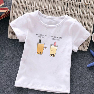 Playera Infantil con Estampado de Té de Leche - Image 2