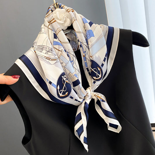 Pañuelo de Seda Estampado Vintage para Mujer - Image 15