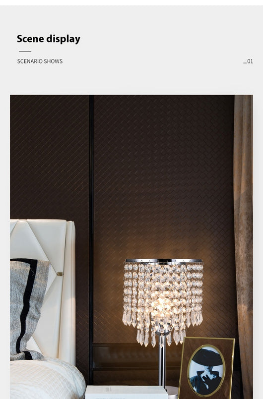 Lámpara de Mesa Decorativa Crystal Bed Head - Image 13