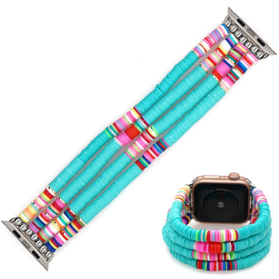 Correa de Reloj Artesanal en Cerámica Suave - Diseño Multicolor Negro - Image 12