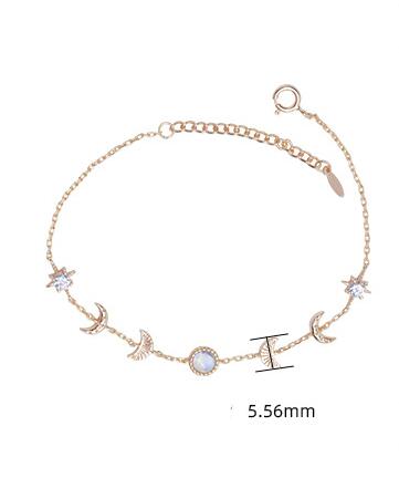 Pulsera de Plata 925 Piedra Luna - Diseño Xingyue Temperamental - Image 11