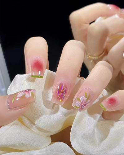 Parches de Uñas Camellia Smudge - Diseño Elegante - Image 10