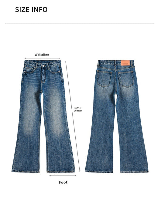 Jeans Rectos Cintura Alta Mujer Otoño Stretch - Image 8