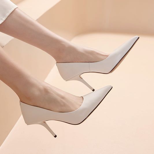 Zapatos de Tacón Stiletto Puntiagudo 6cm - Elegancia Europea y Americana
