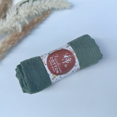Pañuelo de Algodón y Lino Arrugado Monocromático - Image 21