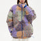 Chaqueta Térmica de Algodón Grueso con Estampado Floral de Anacardo