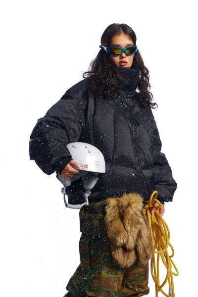 Abrigo Pato Blanco con Cuello Mao - Diseño Moderno Invierno - Image 9
