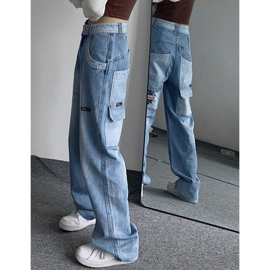 Jeans Vintage Degradado Oversized Talla Grande