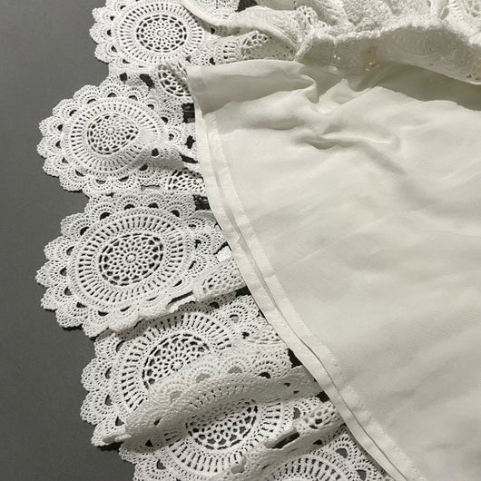 Vestido Elegante con Encaje Calado y Escote en V para Mujer - Image 16
