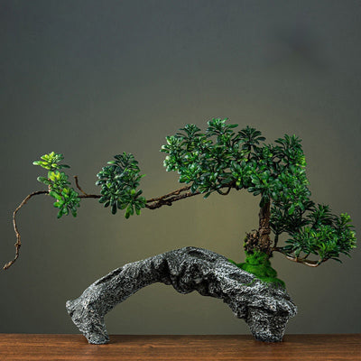 Bonsái Artificial de Pino Verde con Fuente - Decoración Feng Shui para Hogar y Oficina - Image 3