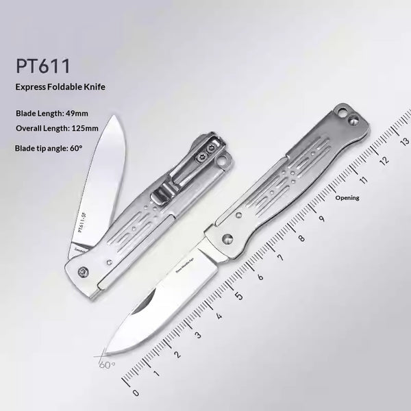 Navaja de Bolsillo Sueca Swedwood Steel - Compacta, Plegable y Ultra Afilada