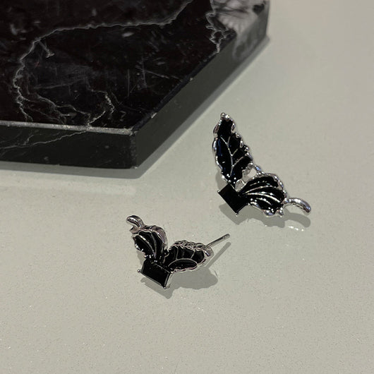 Aretes Mariposa Azul con Pintura al Óleo - Image 7