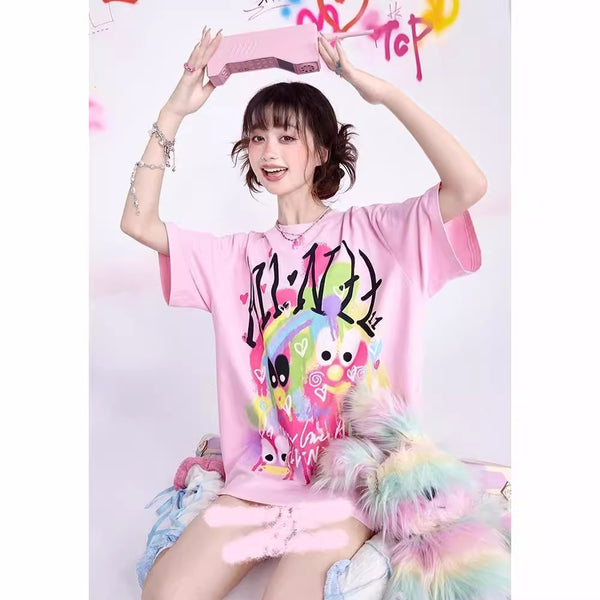 Remera Urbana de Graffiti Hip-hop para Mujer - Image 2