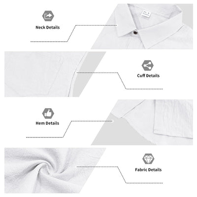 Conjunto de Camisa y Pantalones Cortos de Lino para Hombre - Image 26