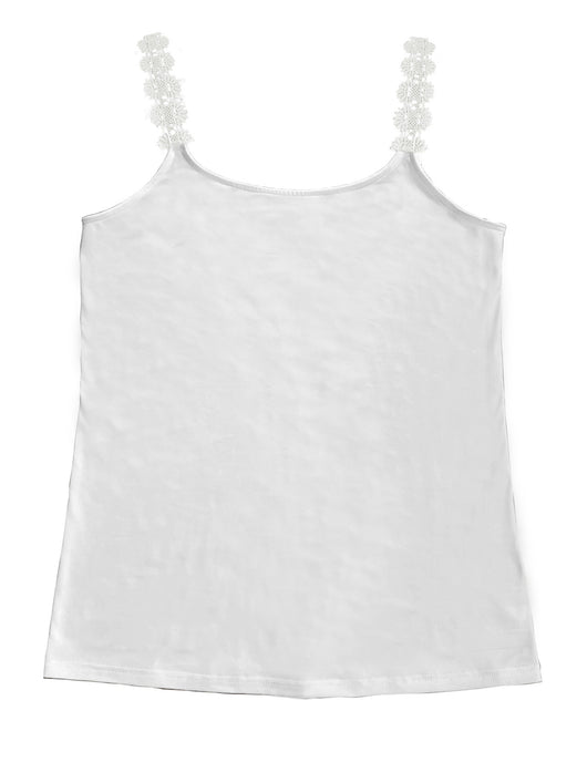 Chaleco Suelto de Encaje y Puntada Sólida para Primavera y Verano - Image 10