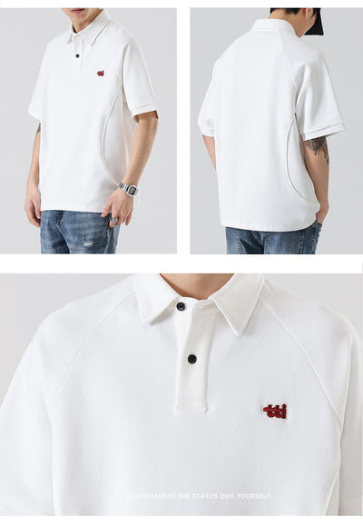 Camiseta Holgada Retro Americana Bordada para Hombre - Image 16