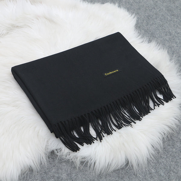 Bufanda de Cachemira para Mujer Estilo Coreano Invierno Gruesa