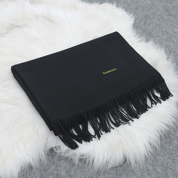 Bufanda de Cachemira para Mujer Estilo Coreano Invierno Gruesa