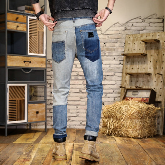 Jeans Slim Fit Rectos con Detalles de Rotos y Contraste de Color - Image 7