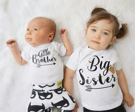 Enterizo Infantil Hermanas y Hermanos Estampado Manga Corta - Image 2