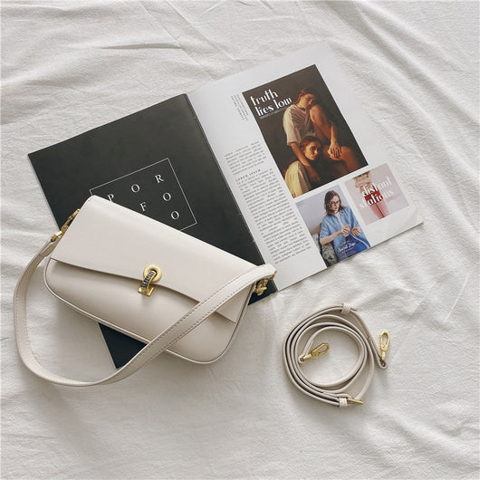 Bolso Bandolera de Cuero con Cierre Diamond Lock - Image 2