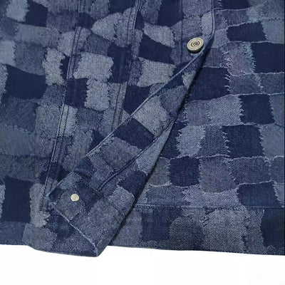 Camisa de Cuadros Oscuros Manga Larga para Hombre - Image 6