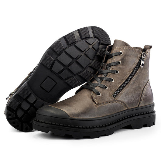 Botas Martin de Cuero para Hombre con Forro Térmico y Suela Antideslizante - Image 9