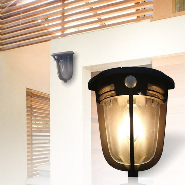 Lámpara Solar de Pared Estilo Europeo Retro para Patios y Jardines