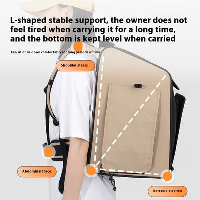 Mochila Transportadora Respirable para Gatos y Perros - Gran Capacidad Portátil - Image 4