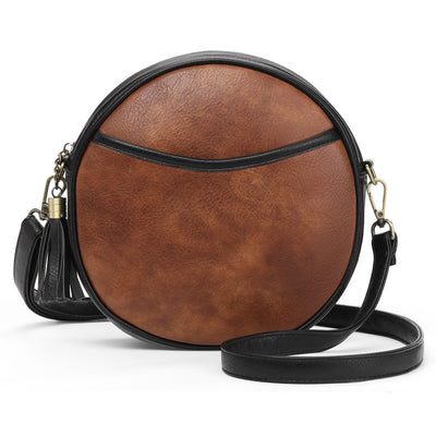 Bolso Redondo Retro de Hombro Estilo Europeo y Americano - Image 5