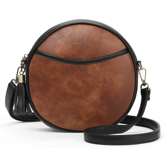 Bolso Redondo Retro de Hombro Estilo Europeo y Americano - Image 5