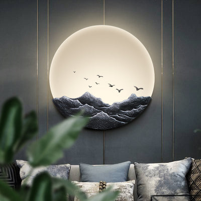 Lámpara de Pared LED Zen Estilo Asiático para Sala y Dormitorio - Image 3