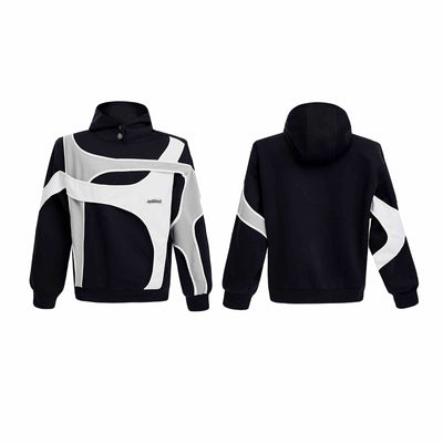 Sudadera con Capucha y Costuras Reforzadas Bicolor - Image 11