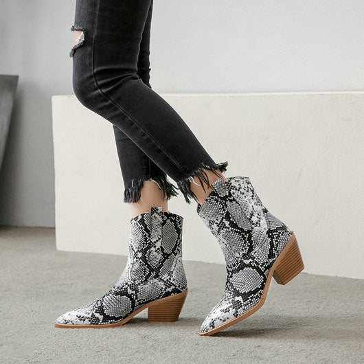 Tacones Gruesos Puntiagudos Estilo Británico - Image 16